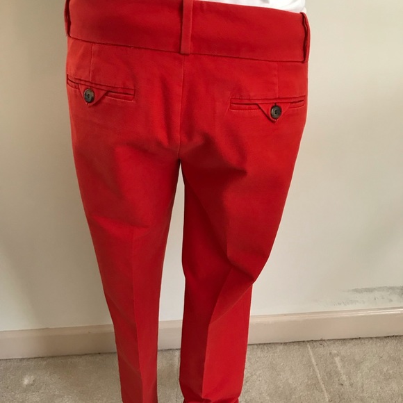 The Limited red straight leg pants. Size 10. - Picture 3 of 6
